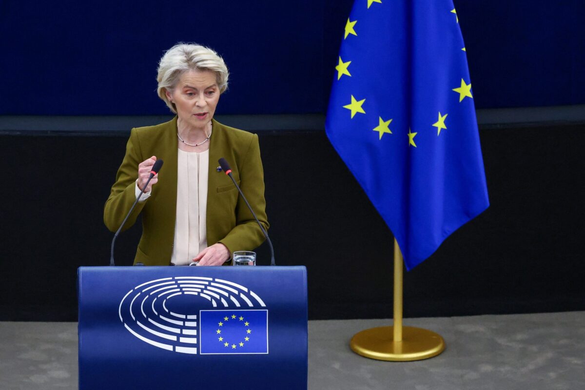 Η πρόεδρος της Κομισιόν, Ούρσουλα φον ντερ Λάιεν
