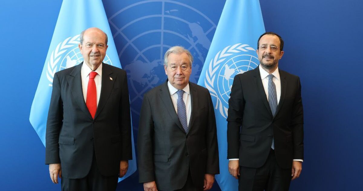 Trilateral Christodoulides – Tatar – Guterres for the Cyprus issue: “No Development due to the Occupied Elections, the Turkish Cypriot leader”