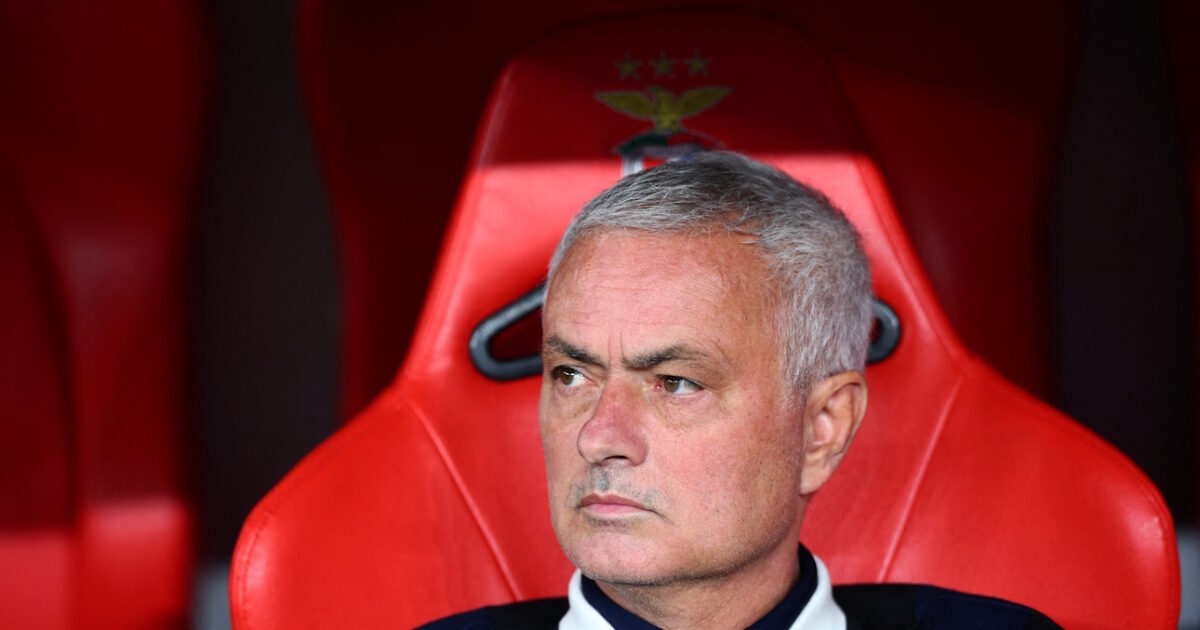 Jose Mourinho a breath from Benfica’s Vangelis Pavlidis