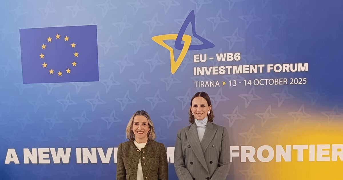 In Tirana for EU investment forum, the Secretary General of the NSRF, Vassiliki Pantelopoulou