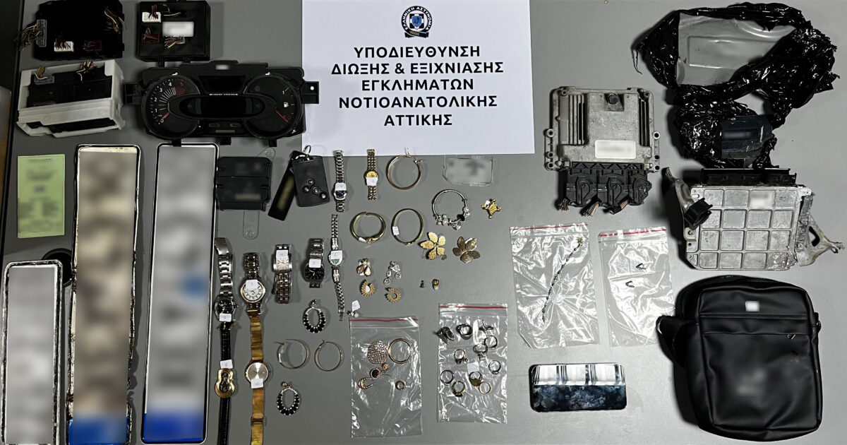 Το αντικείμενα που κατασχέθηκαν