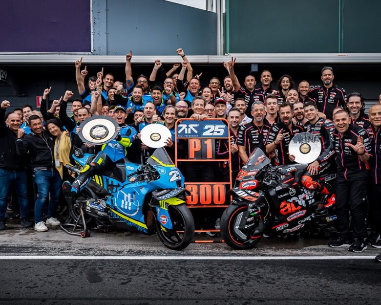 MotoGP: Η Aprilia έγινε με 300 νίκες η πιο επιτυχημένη ευρωπαϊκή εταιρεία στο παγκόσμιο πρωτάθλημα μοτοσυκλετών