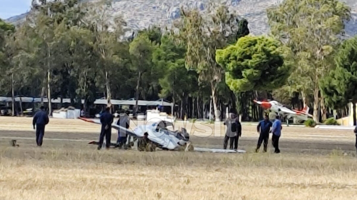 Το αεροσκάφος τύπου Tecnam που κατέπεσε στο Τατόι