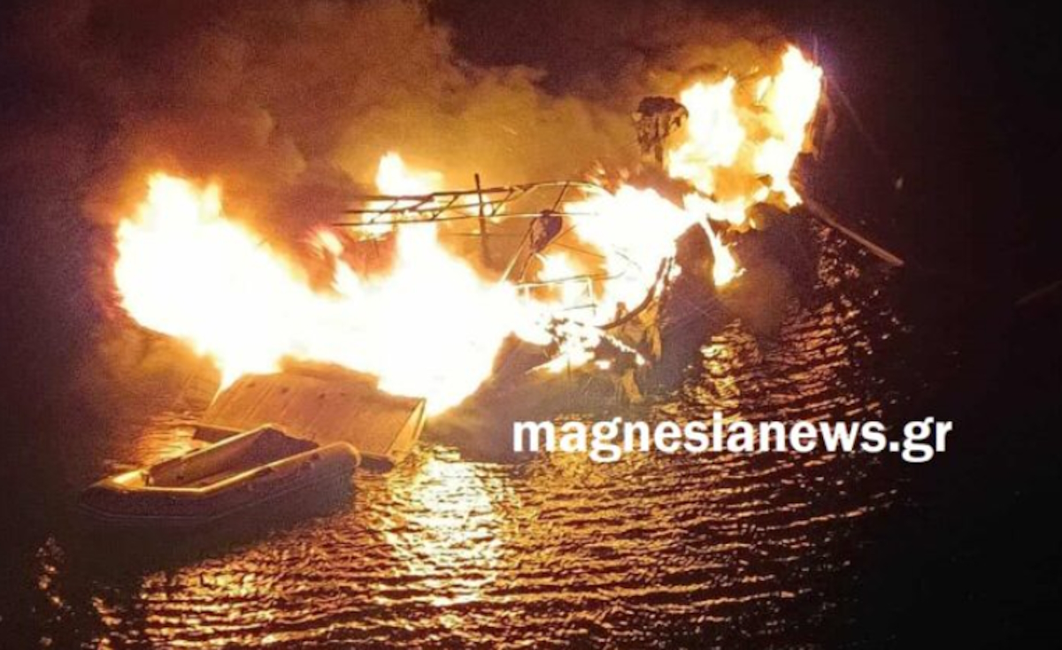 Καταστράφηκε ολοσχερώς το ιστιοφόρο στην Αλόννησο