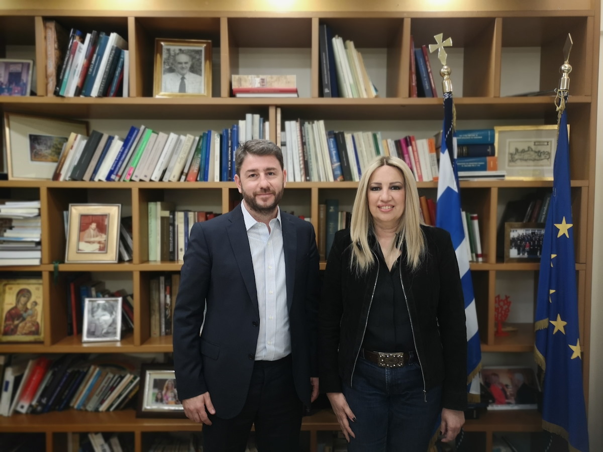 Νίκος Ανδρουλάκης και Φώφη Γεννηματά