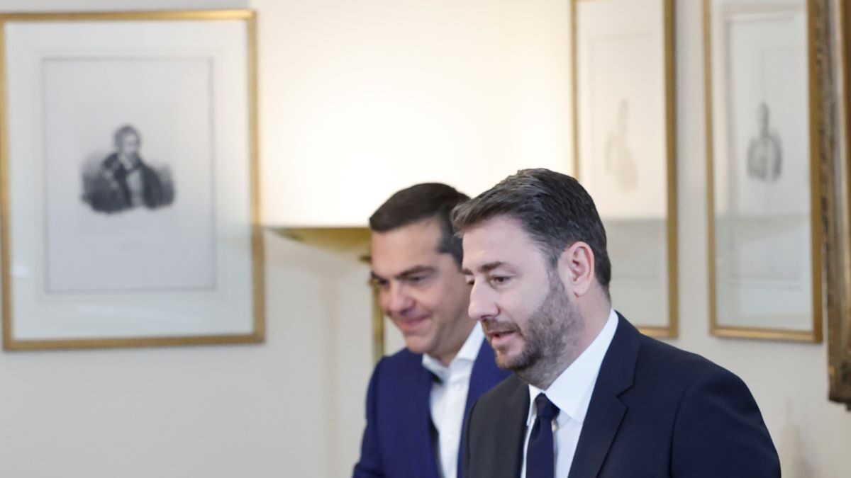 Ο Νίκος Ανδρουλάκης και ο Αλέξης Τσίπρας