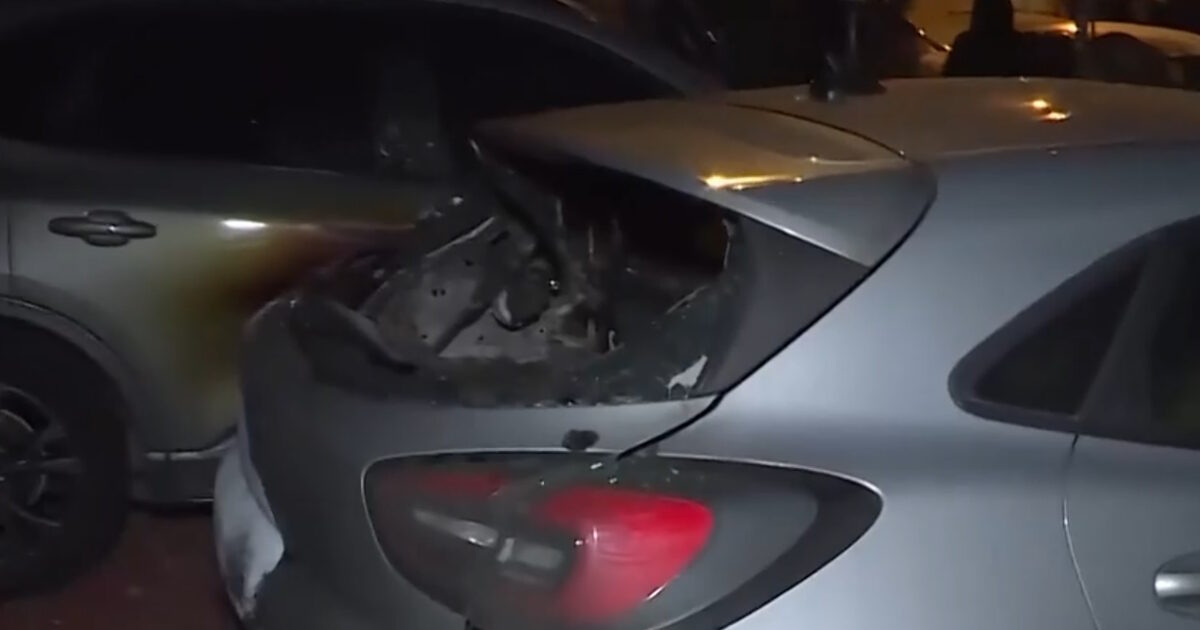 Fire at a car dealership in Polygonos Fire at a car dealership in Polygonos