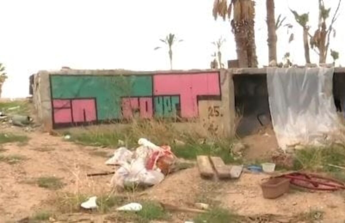 Το σημείο που φέρεται να έμενε ο άστεγος