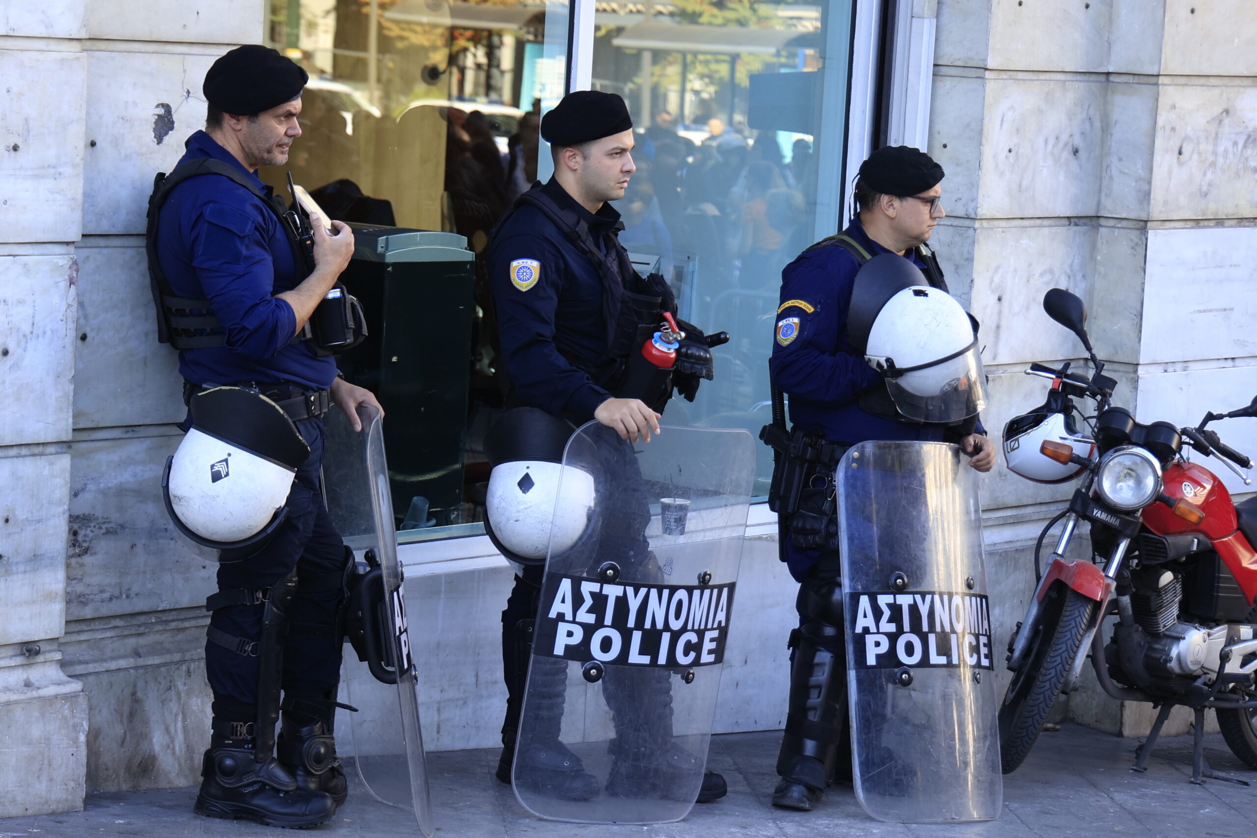 Ισχυρή η παρουσία της Ελληνικής Αστυνομίας στην μαθητική παρέλαση για την εθνική επέτειο της 28ης Οκτωβρίου 1940 στην Αθήνα, Τρίτη 28 Οκτωβρίου 2025.  (ΓΙΩΡΓΟΣ ΚΟΝΤΑΡΙΝΗΣ/EUROKINISSI)