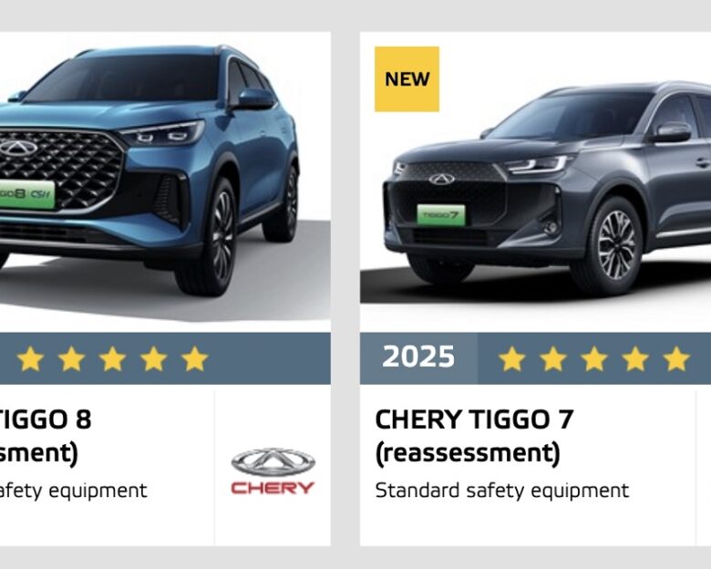 Chery: Πεντάστερα σε ασφάλεια τα Tiggo 7 και 8