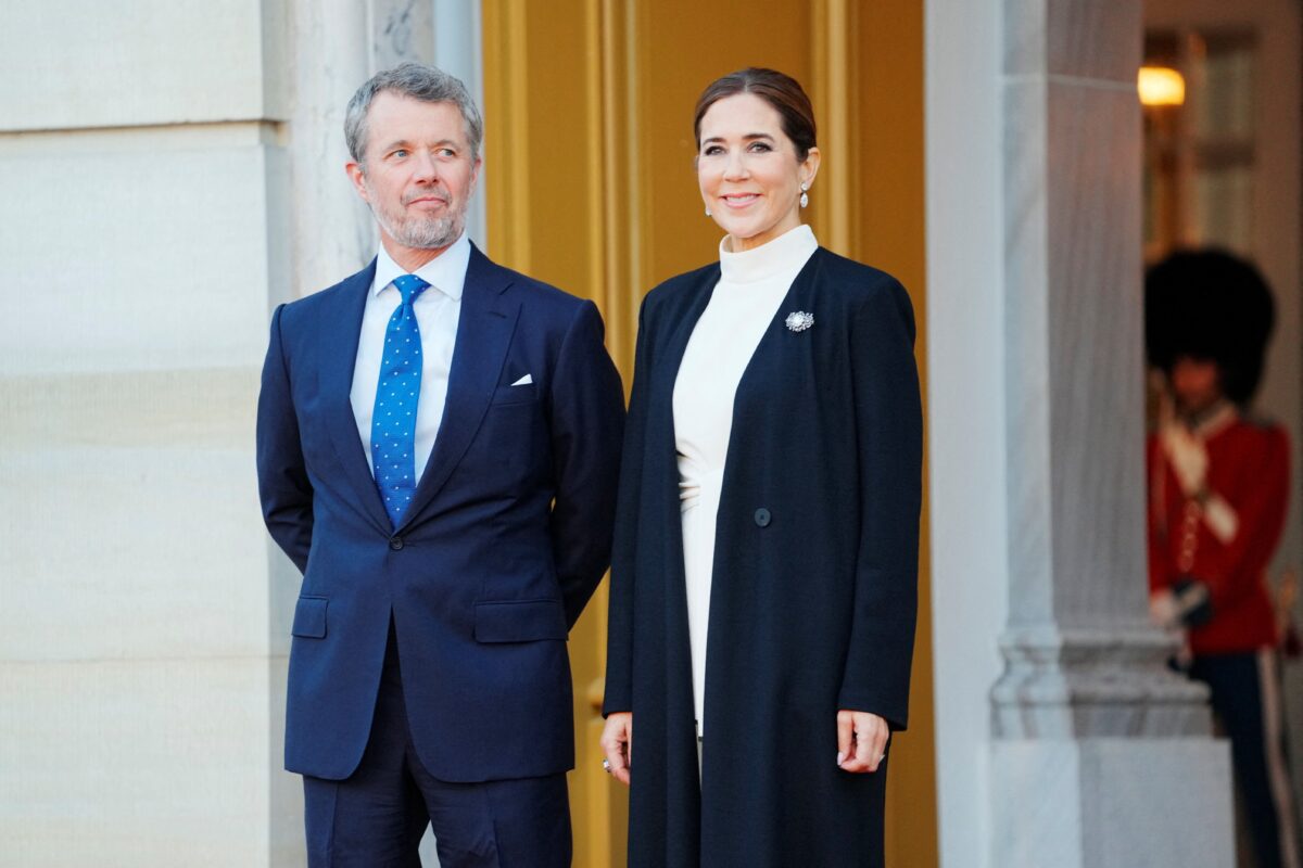 The King of Denmark Frederick with Queen Mary