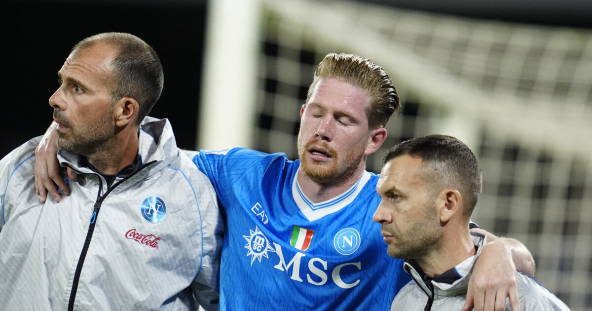 Kevin De Bruyne: The Napoli leader’s injury is serious, he will be out for 3 months
