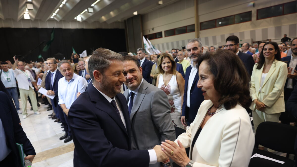 Ο Νίκος Ανδρουλάκης και η Άννα Διαμαντοπούλου