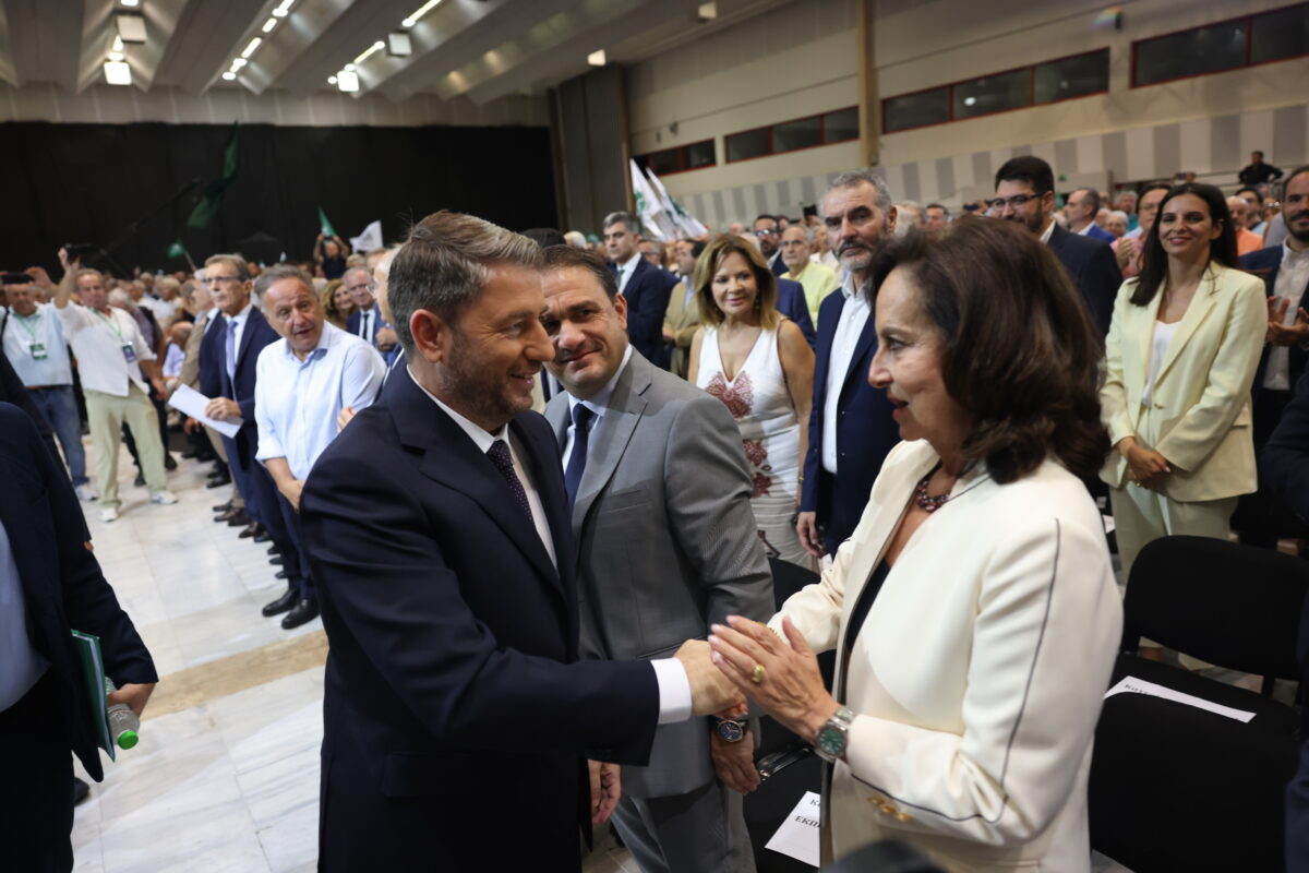 Ο Νίκος Ανδρουλάκης και η Άννα Διαμαντοπούλου