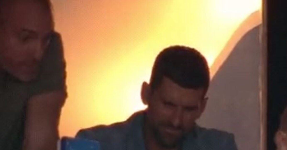 Novak Djokovic at TELEKOM CENTER Athens for Panathinaikos’ match against Maccabi Tel Aviv