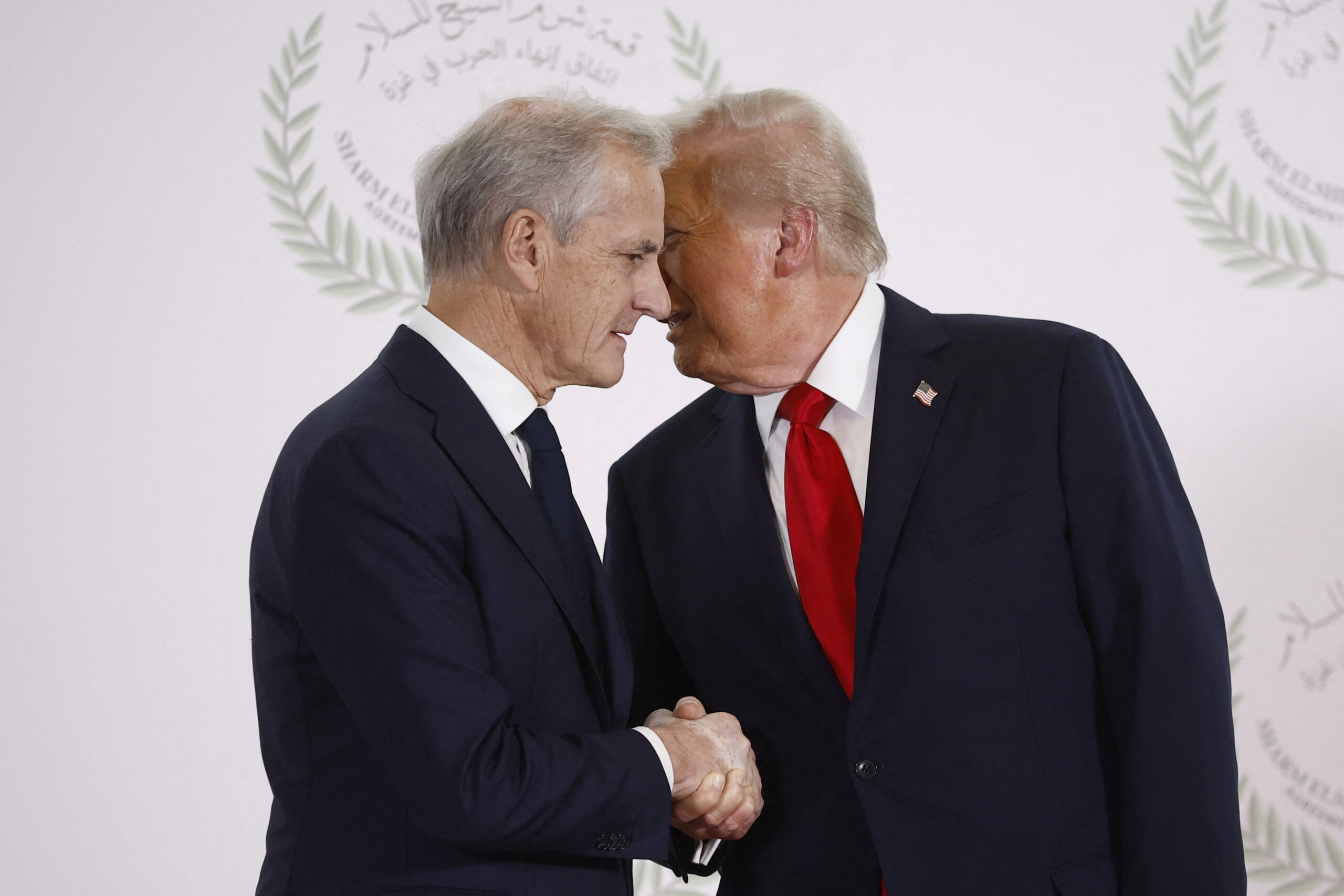 Ο Αμερικανός Πρόεδρος, Ντόναλντ Τραμπ και ο πρωθυπουργός της Νορβηγίας, Jonas Gahr Store