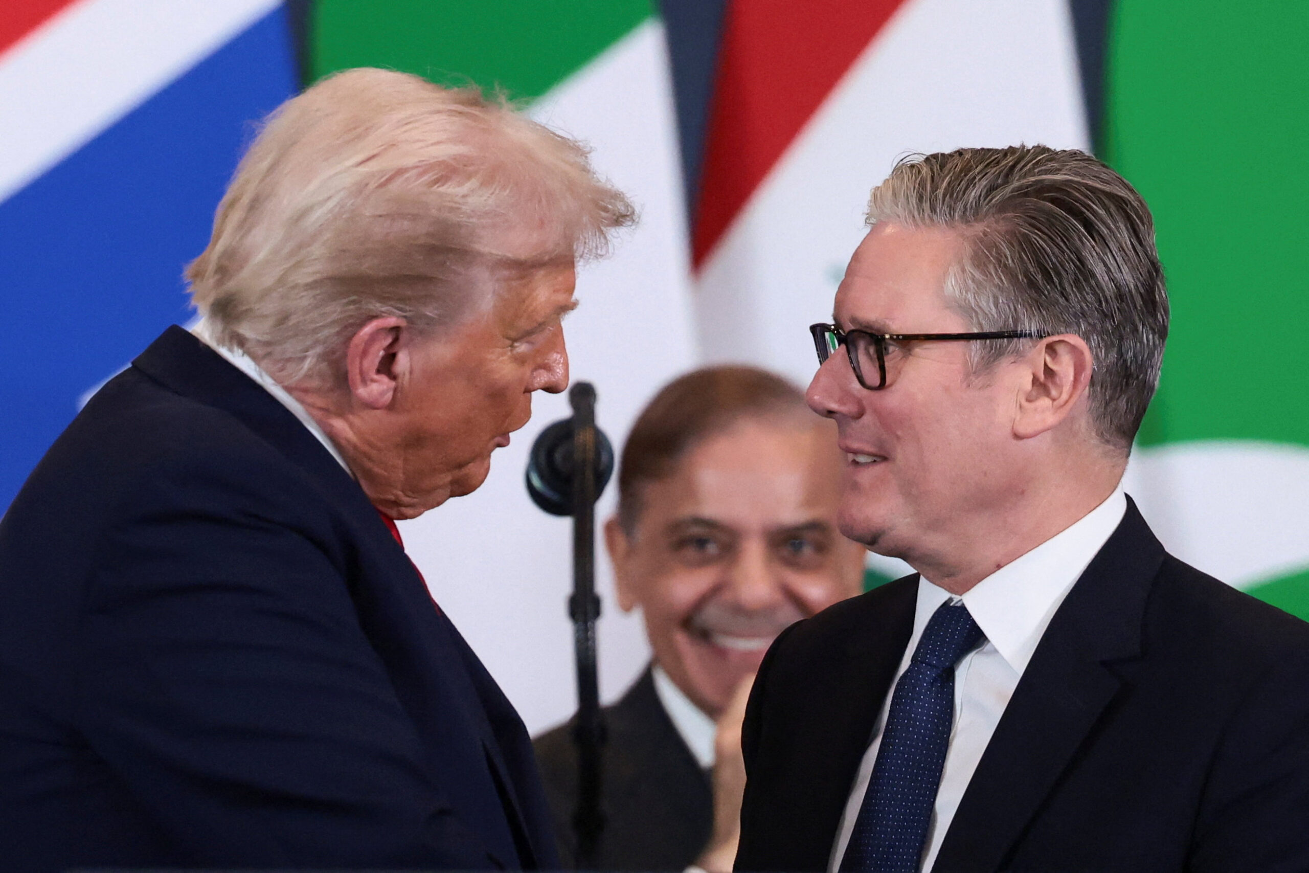 US President Donald Trump and British Prime Minister Keir Starmer