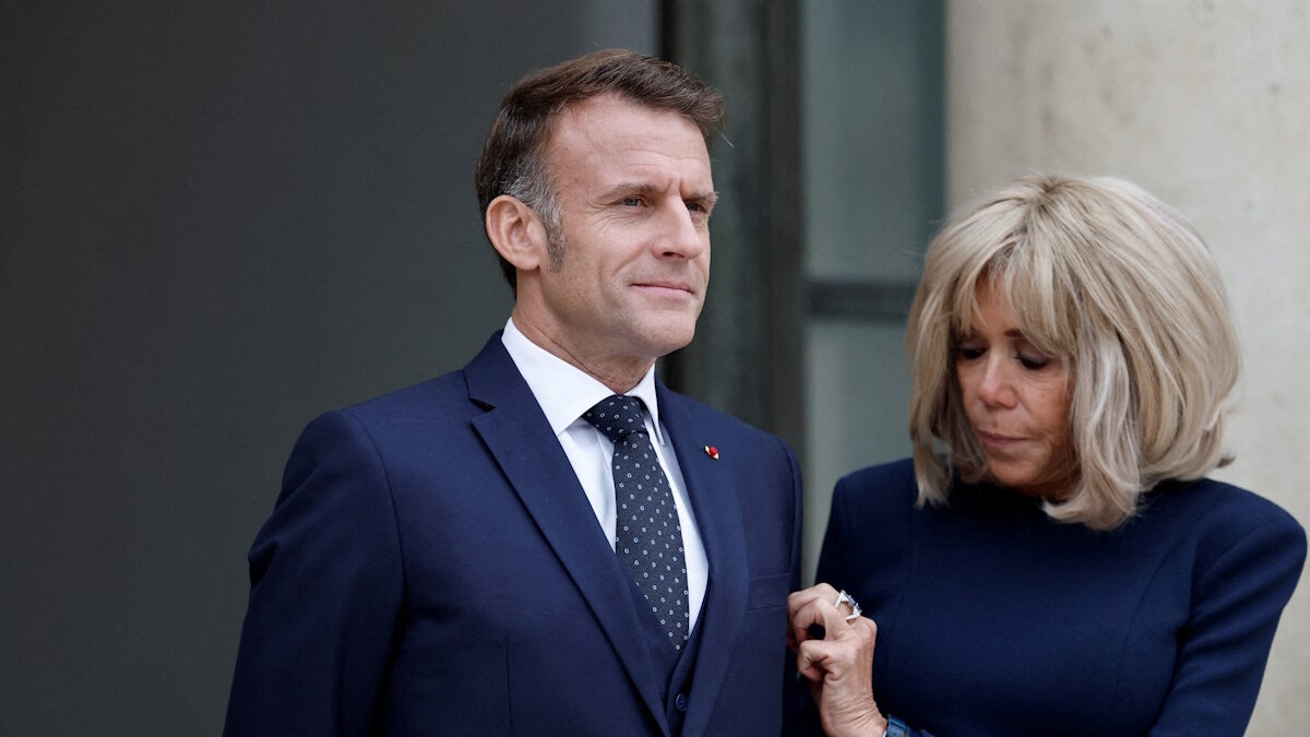 Ο Γάλλος Πρόεδρος, Emmanuel Macron και η σύζυγός του, Brigitte Macron