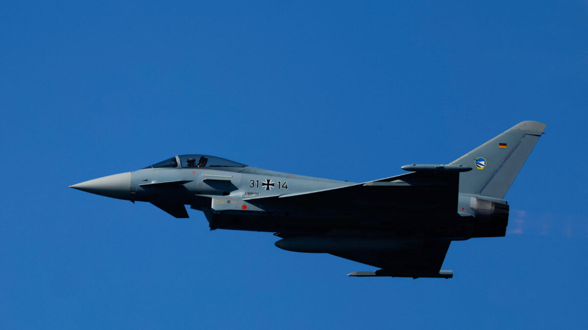 Ένα μαχητικό Eurofighter