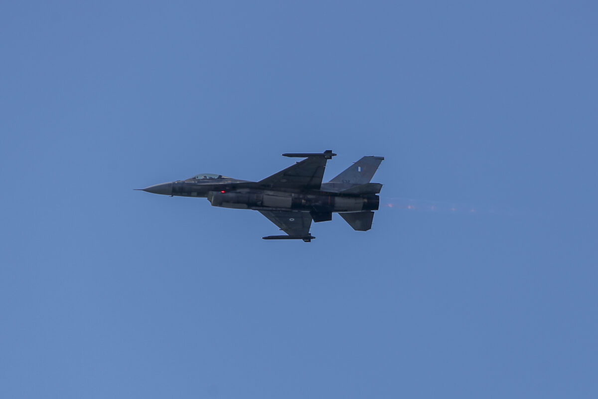 Ένα F-16 της Πολεμικής Αεροπορίας