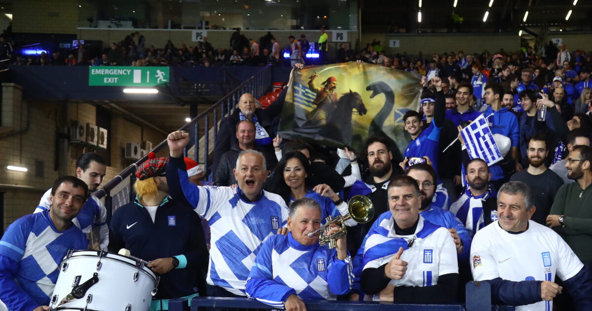 Denmark – Greece: Greek fans made Copenhagen blue