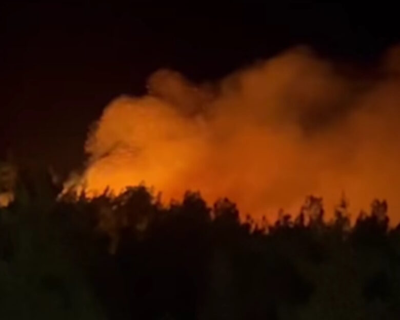 Φωτιά στη Ρόδο ανάμεσα στα χωριά Αρχίπολη και Ελεούσα