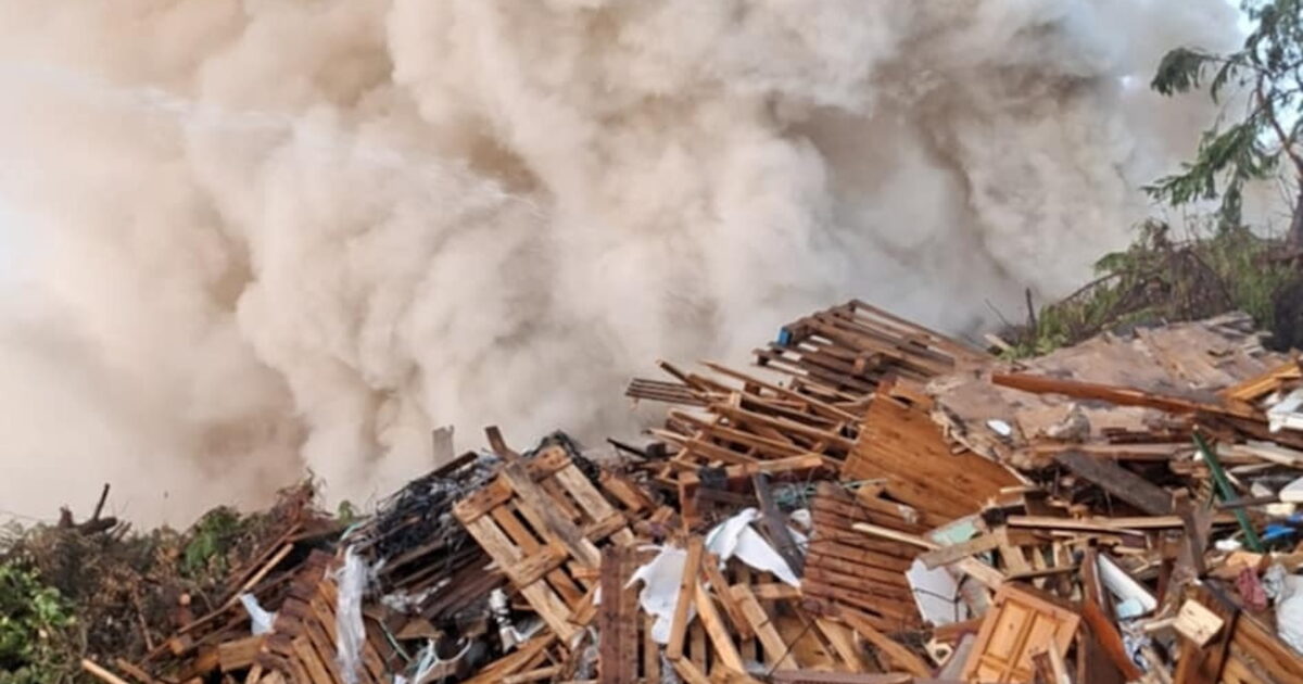 Serres: Fire alarm at a recycling factory, large mobilization of the fire department