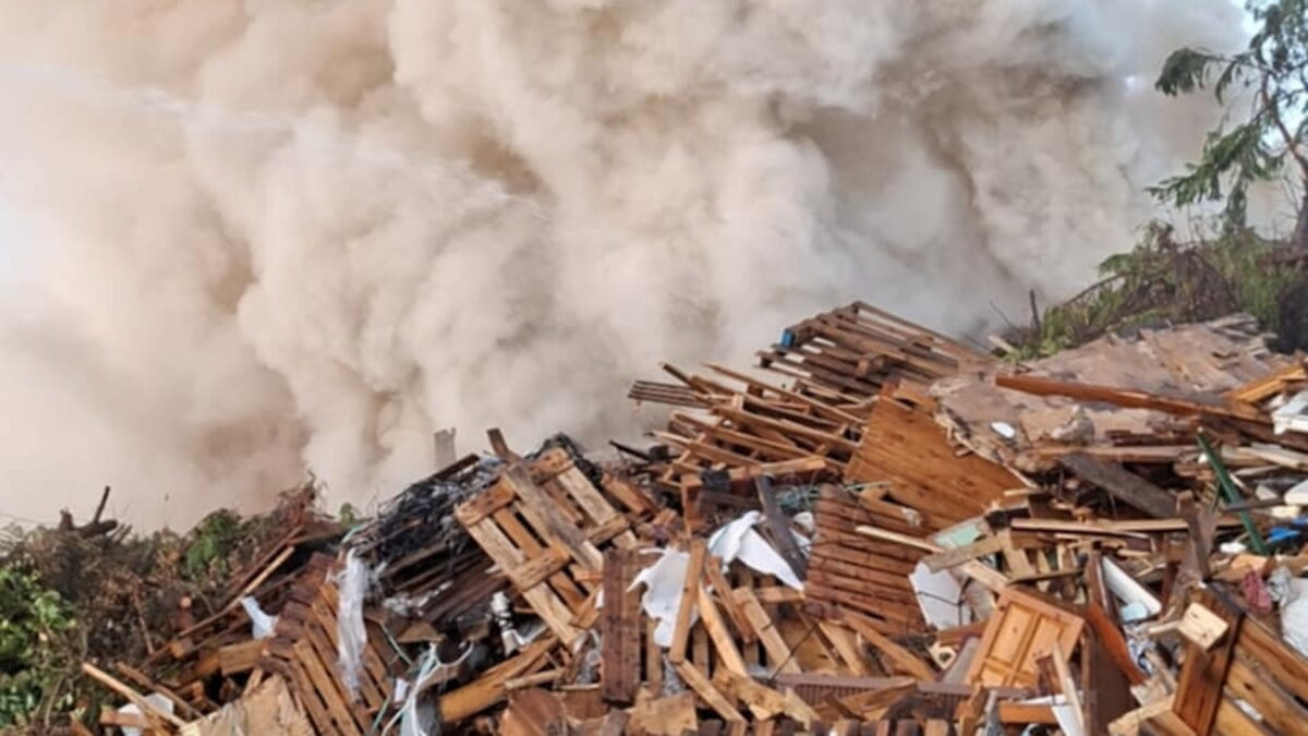 Φωτιά σε εργοστάσιο ανακύκλωσης στις Σέρρες