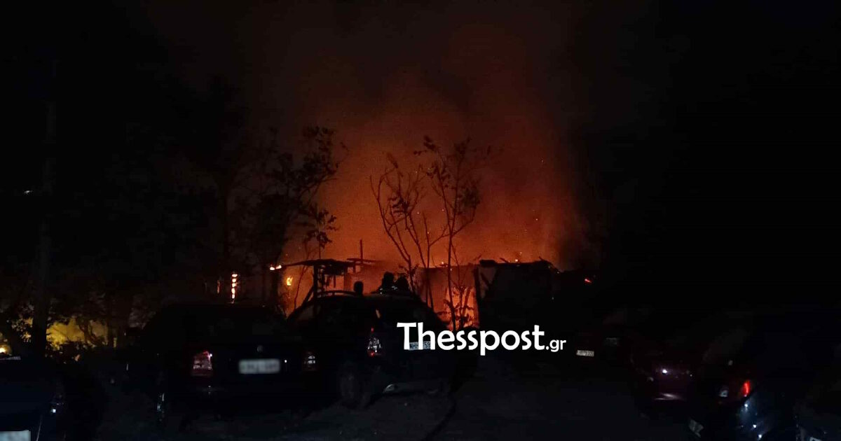 Thessaloniki: Fire near homes, choking or atmosphere – “Fireworks”