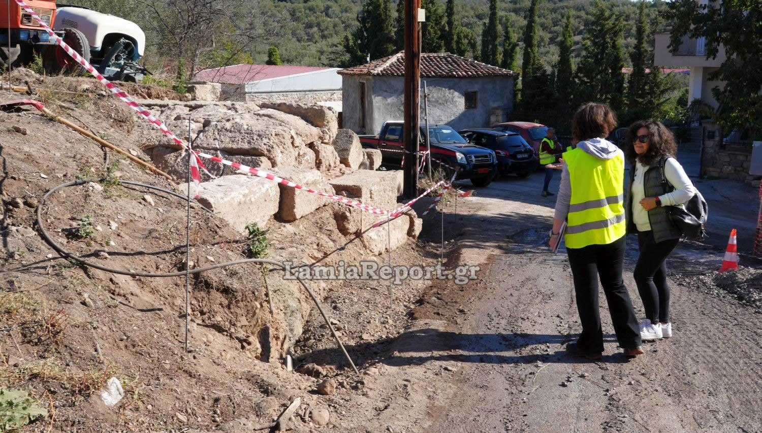 Νέα αρχαιολογικά ευρήματα στον Αχινό αποκάλυψαν τα δημοτικά έργα