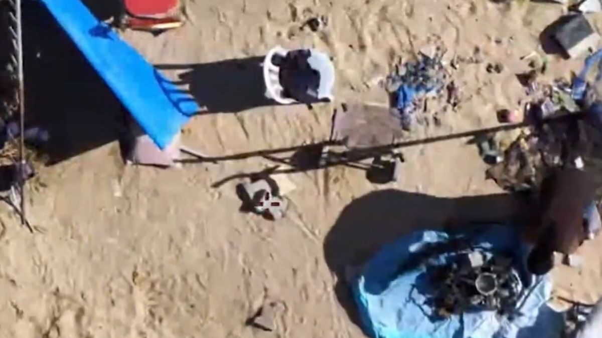 Εικόνα από τη νέα ισραηλινή αεροπορική επίθεση σε στόχο της Χαμάς