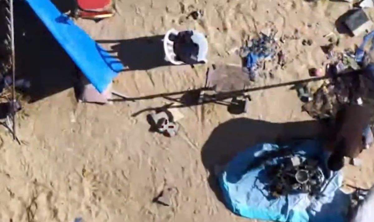 Εικόνα από τη νέα ισραηλινή αεροπορική επίθεση σε στόχο της Χαμάς