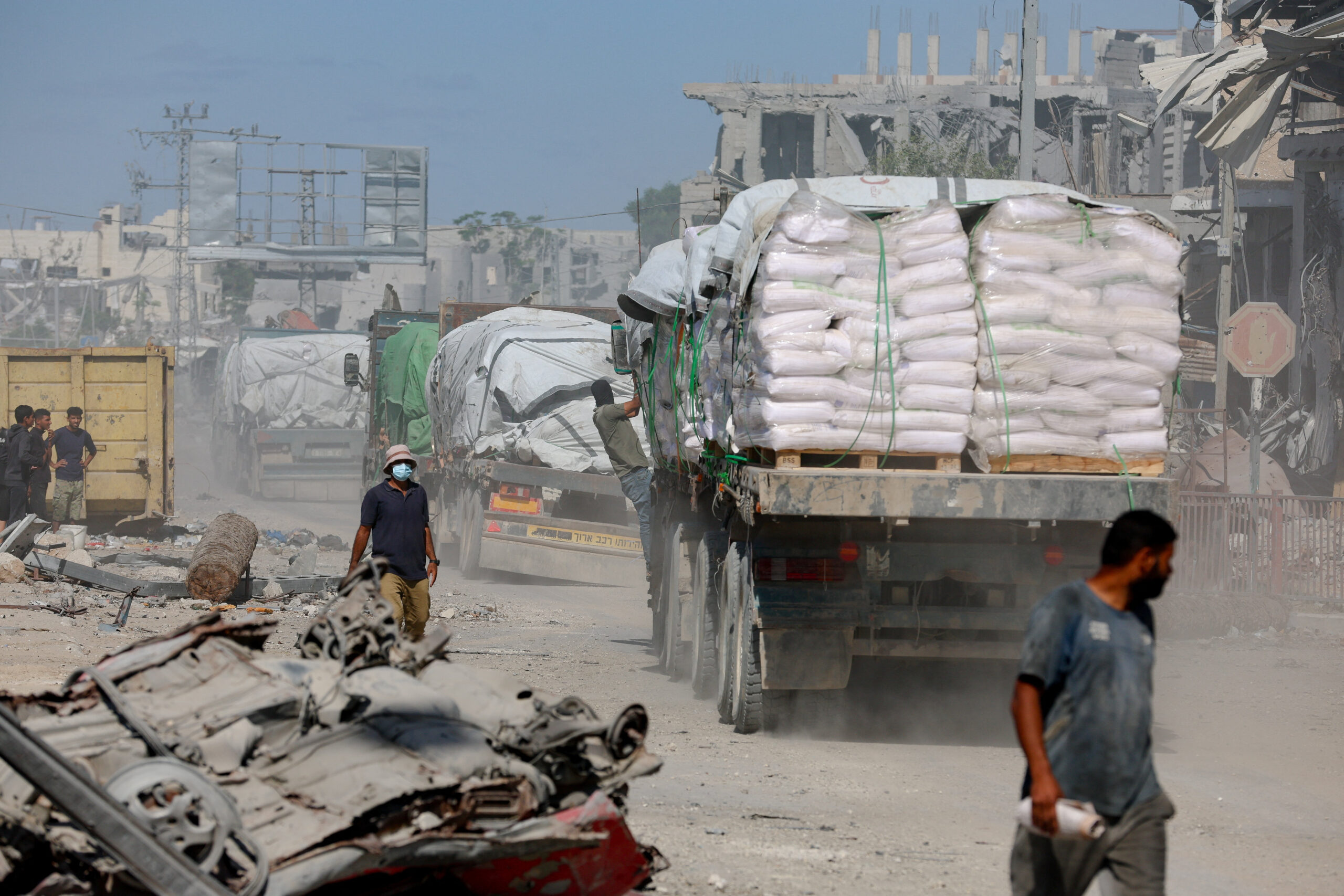 Humanitarian Trucks in Gaza