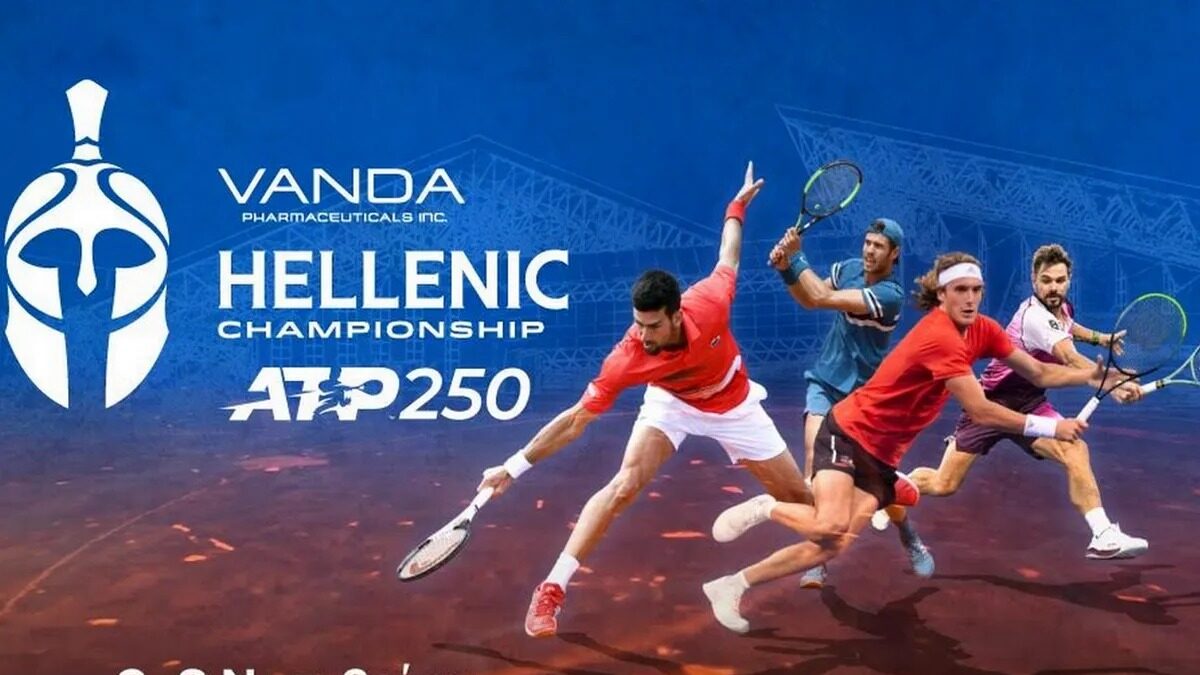 Η ιστορική επιστροφή του ATP Tour στην Ελλάδα με το Vanda Pharmaceuticals Hellenic Championship ATP 250 αποκλειστικά στο κορτ του Novasports