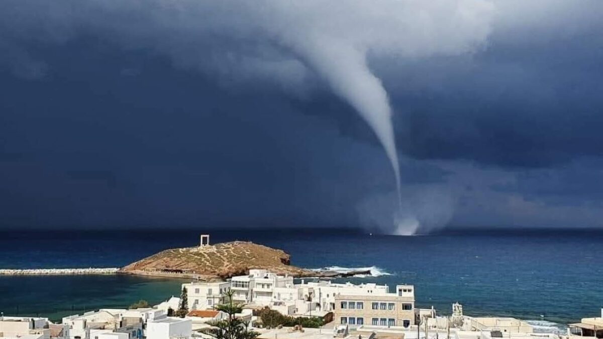 Υδροστρόβιλος στη Νάξο