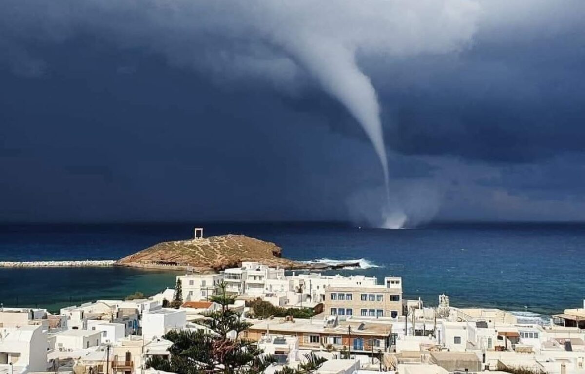 Υδροστρόβιλος στη Νάξο