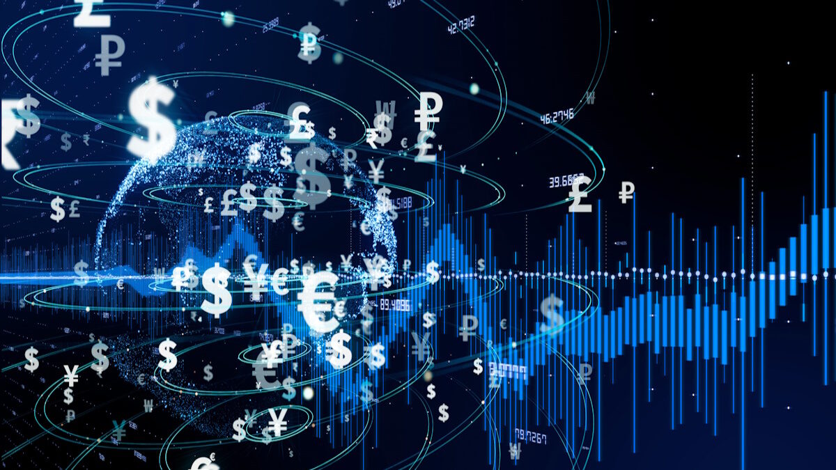 Financial technology concept. Crypto currency. Fintech.