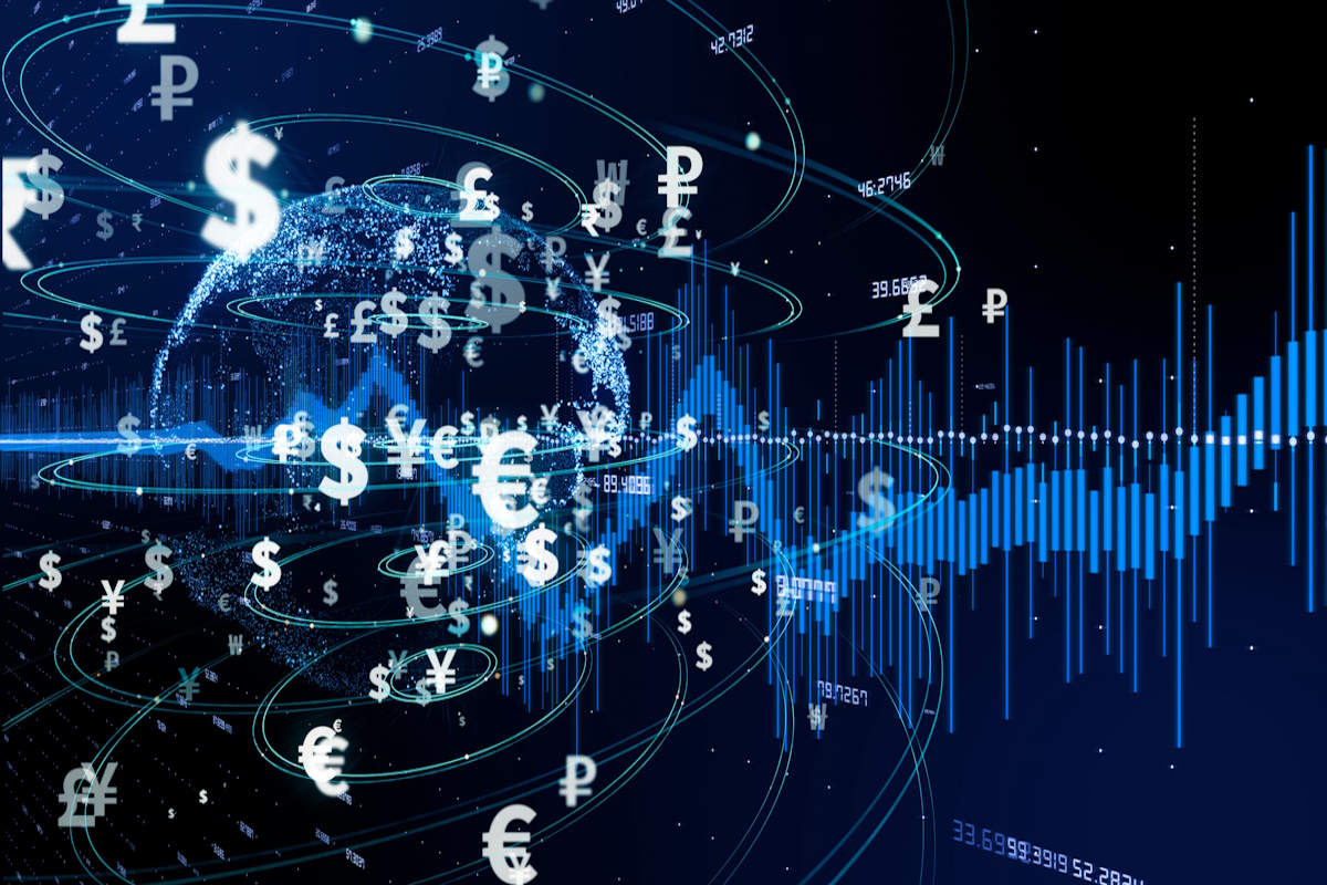 Financial technology concept. Crypto currency. Fintech.