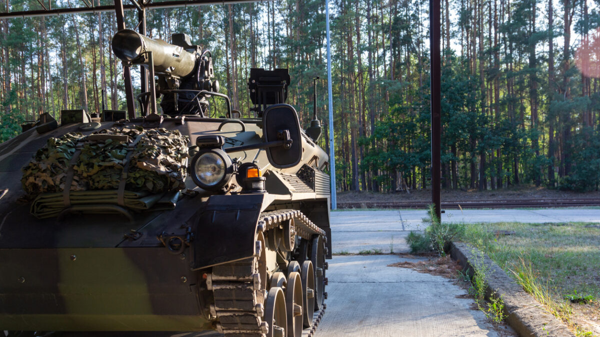 Armoured weapons carrier AWC. It´s a German light air-transportable armoured fighting vehicle