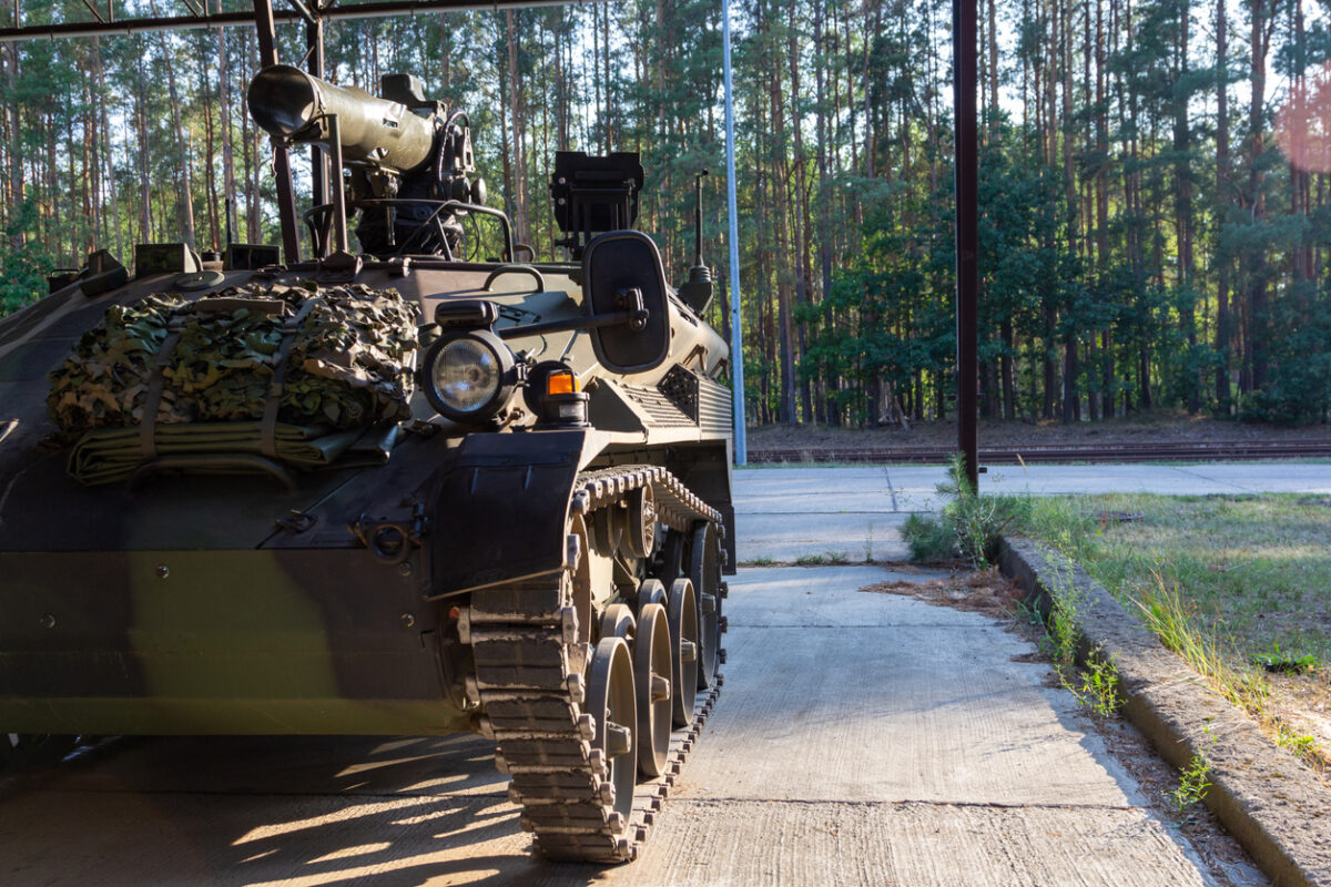 Armoured weapons carrier AWC. It´s a German light air-transportable armoured fighting vehicle