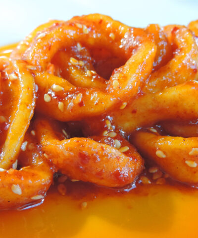 Καλαμάρι με μέλι και τσίλι