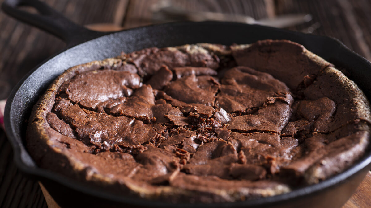Homemade Soft Skillet Brownies