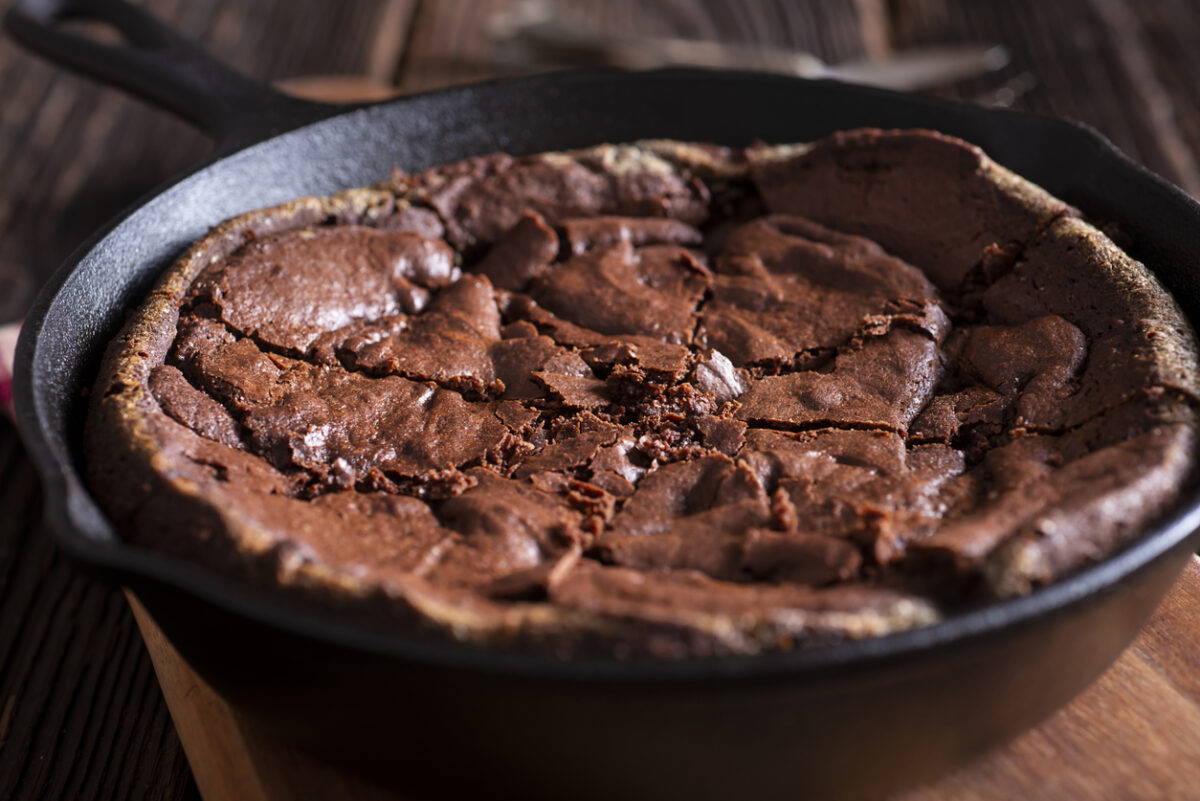 Homemade Soft Skillet Brownies