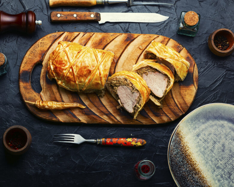 Συνταγή για ψαρονέφρι σε φύλλο κουρού με δαμάσκηνα