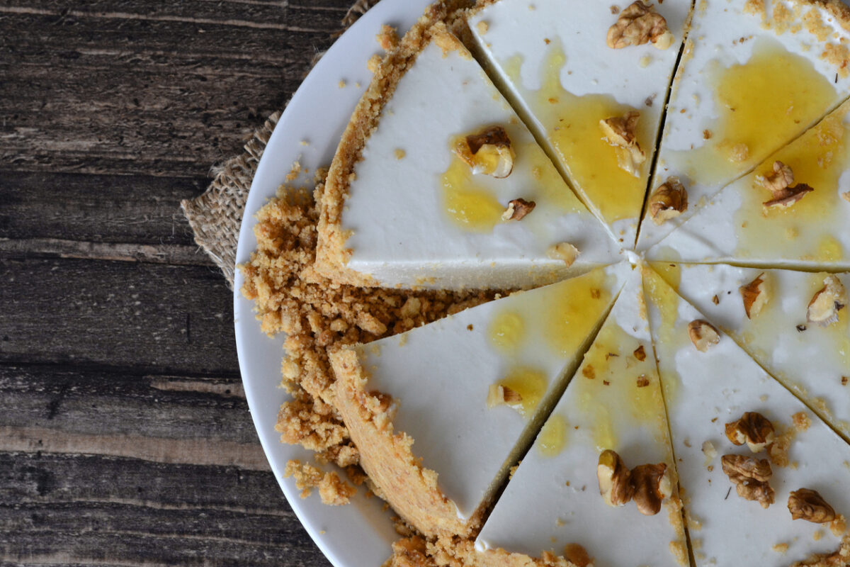 Cheesecake με φέτα και μέλι