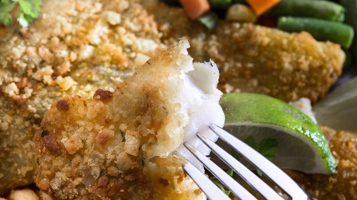 Ψάρι με κρούστα παρμεζάνας