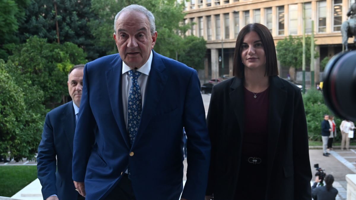 Ο Κώστας Καραμανλής με την κόρη του Αλίκη