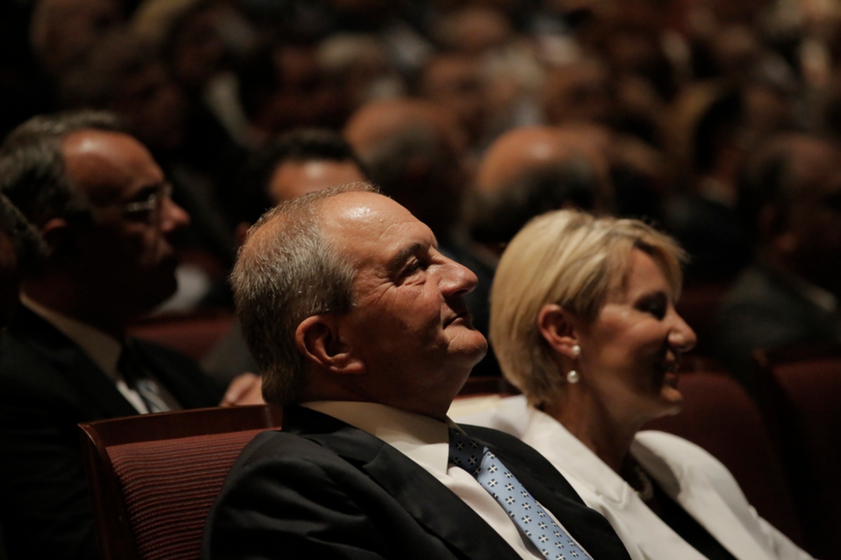 Ο Κώστας Καραμανλής και η Νατάσα Παζαϊτη