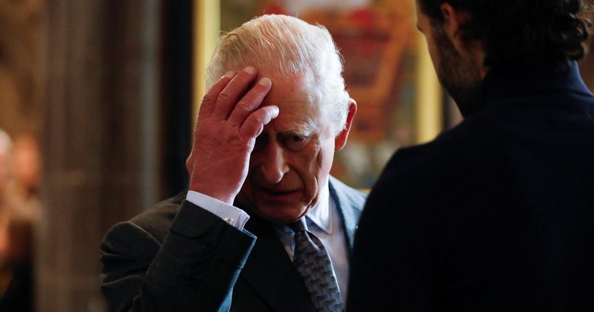 King Charles heard this from an angry protester: “How long have you known about Andrew and Epstein?”