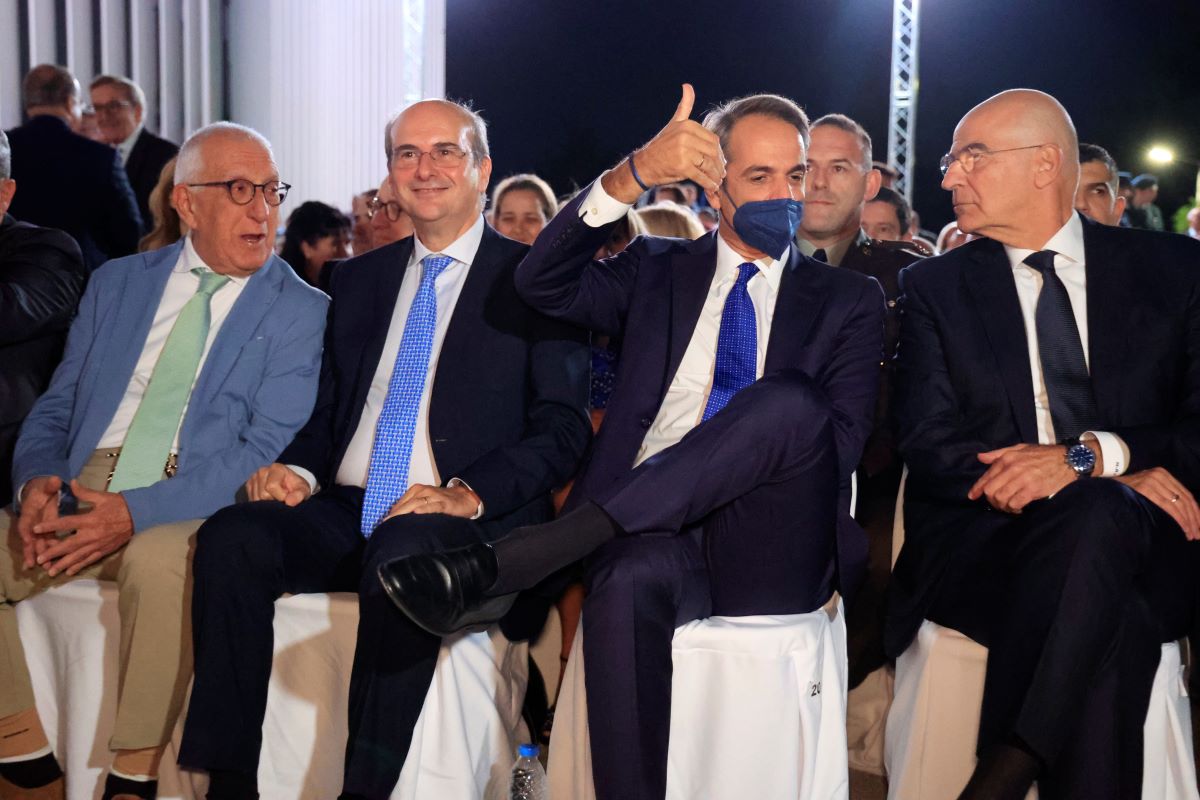 Νικήτας Κακλαμάνης, Κωστής Χατζηδάκης, Κυριάκος Μητσοτάκης και Νίκος Δένδιας